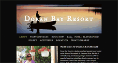 Desktop Screenshot of doranbayresort.com